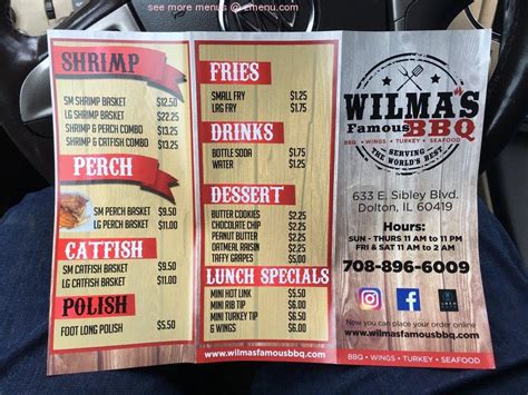 wilma's bbq in dolton illinois  All Company Listings